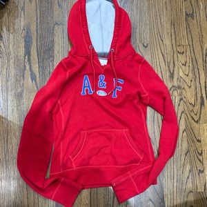 Abercrombie and Fitch Women’s Hoodie Red small